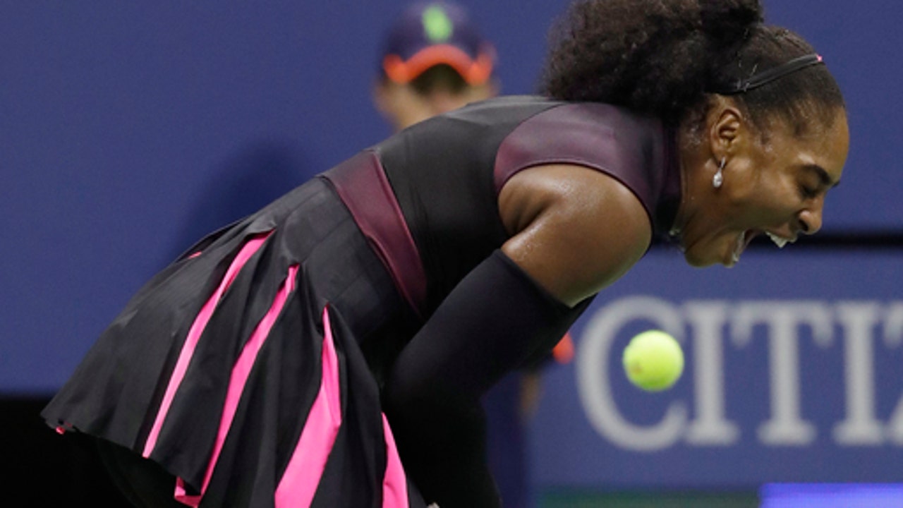 The Latest: Williams' coach blames US Open loss on hurt knee